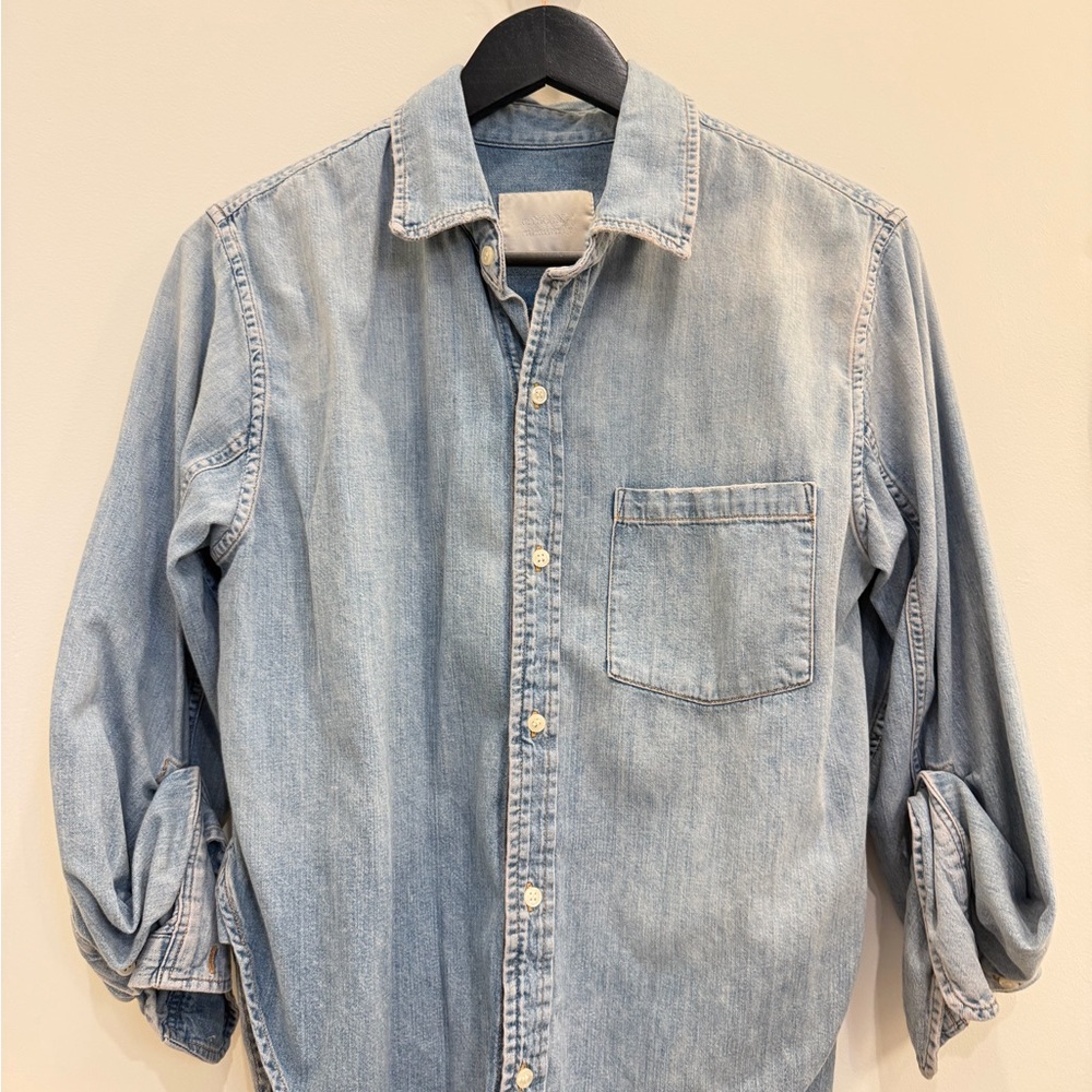 Citizens Of Humanity Light Blue Button Down Shirt